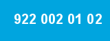 922 002 01 02 922 002 01 02